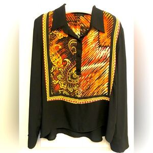 Vintage western blouse GLAM size Large